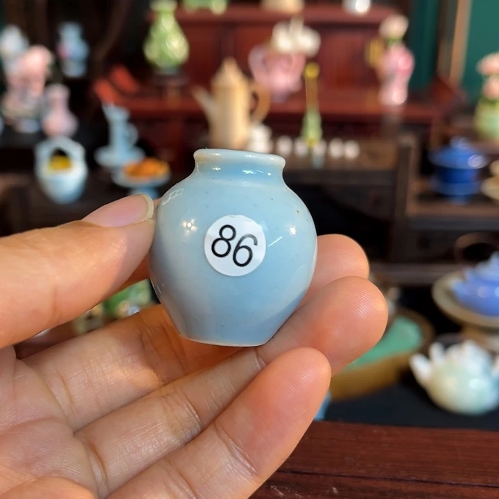 摆件微陶老王迷你花瓶