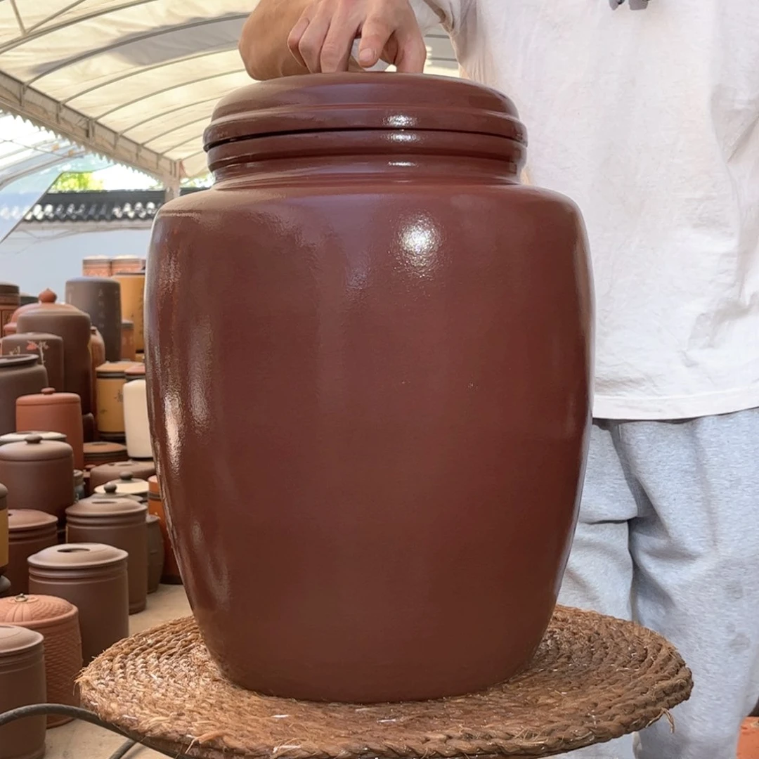 紫砂茶叶罐25 饼茶叶罐