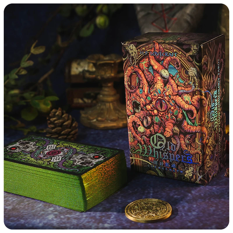 正版【克苏鲁神话】塔罗Cthulhu Mythos旧日低语78张泛伟特进阶卡牌