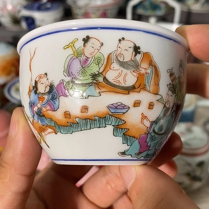 摆件景德镇陶瓷主人杯1344