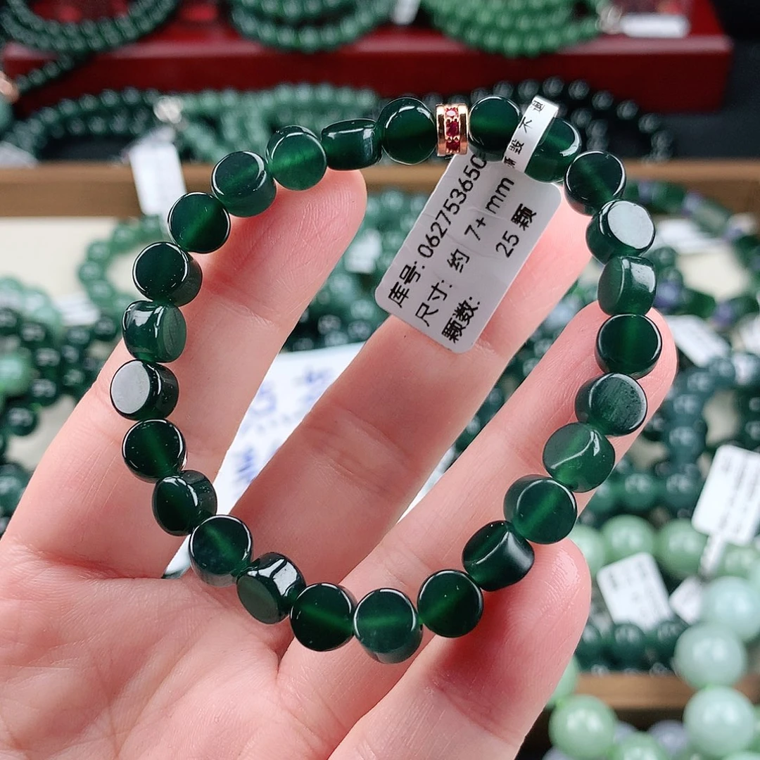 翡翠未镶嵌毛衣链