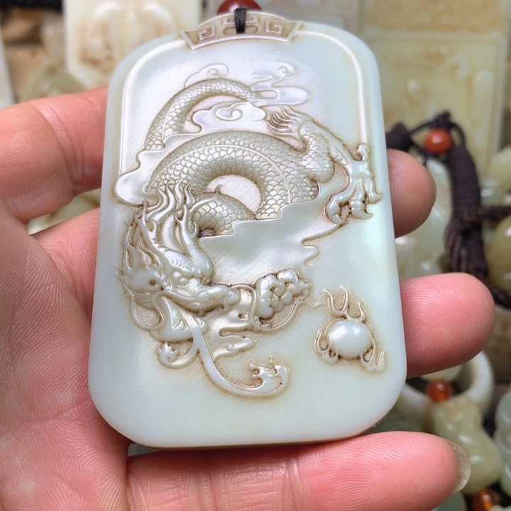 和田玉挂件未镶嵌城***岛