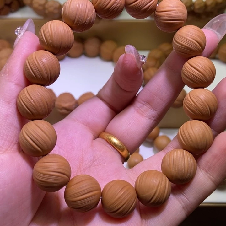 猴头核桃手串余*12定风珠全品➕24k金标