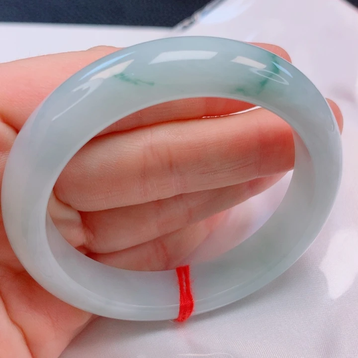 翡翠未镶嵌手镯57。58
