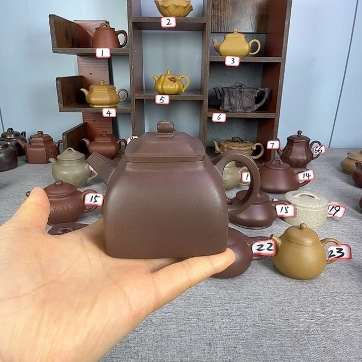 紫泥茶壶半手工制作