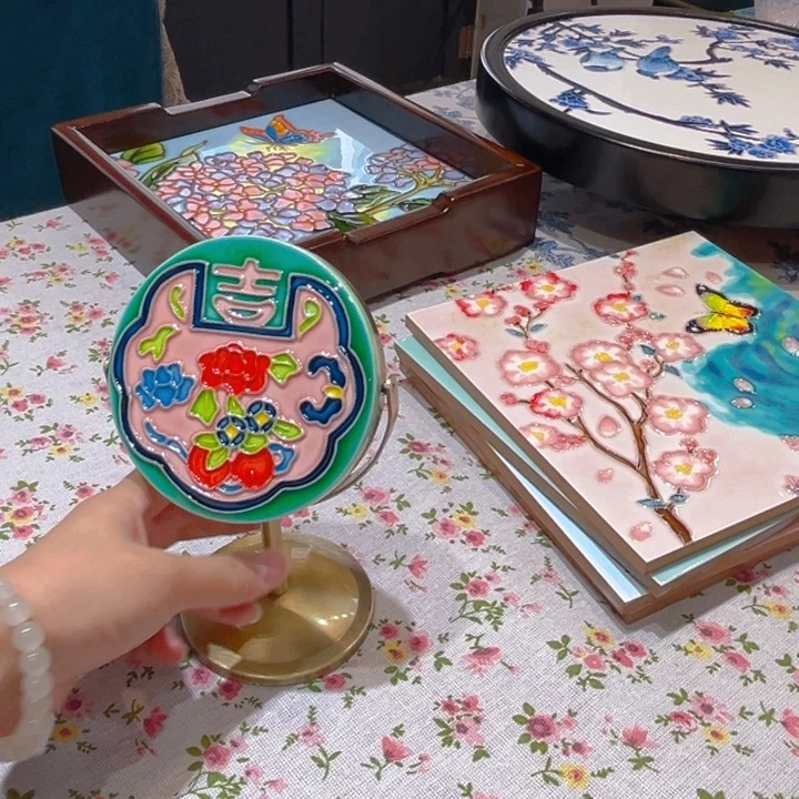 摆件瓷板画艺术作品