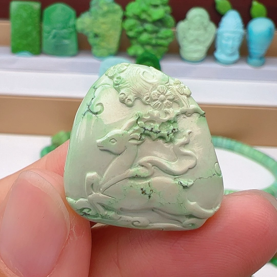 未镶嵌绿松石项链