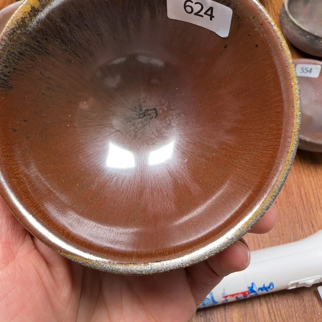 柴烧建盏茶盏茶杯624