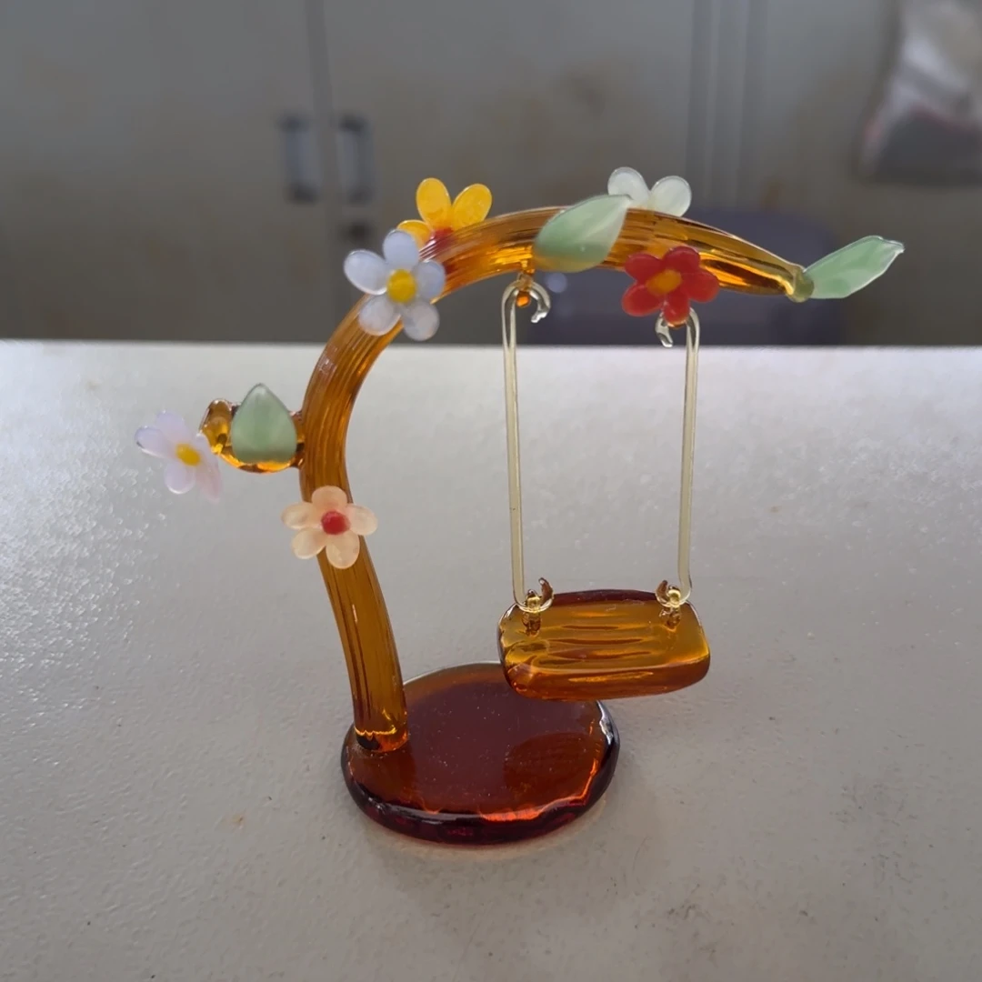 琉璃手工艺品秋千