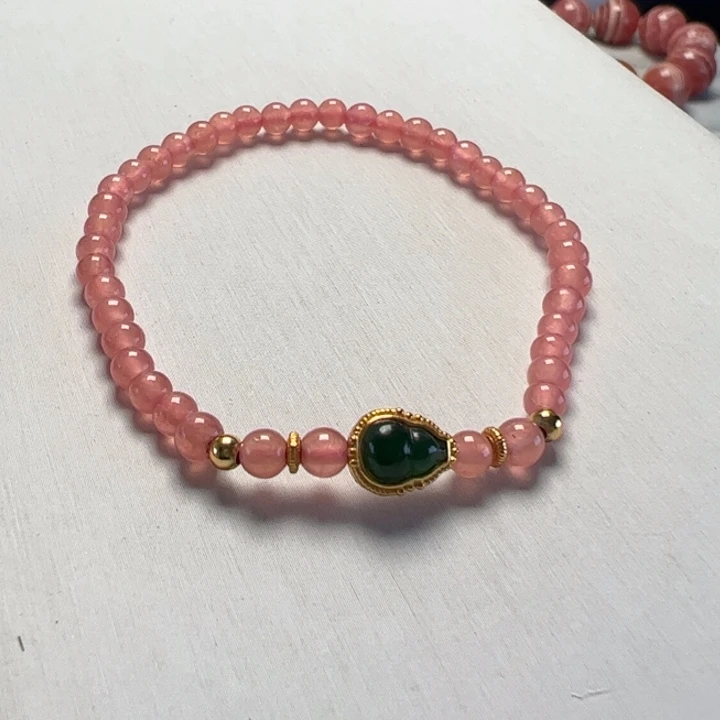 菱锰矿（红纹石）手串未镶嵌