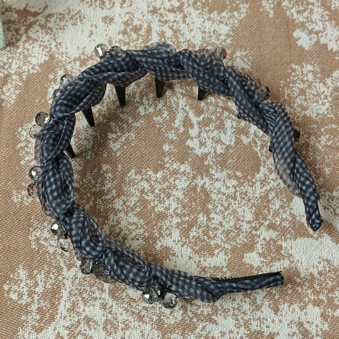 芙奈琪00409高端轻奢蓝色发箍