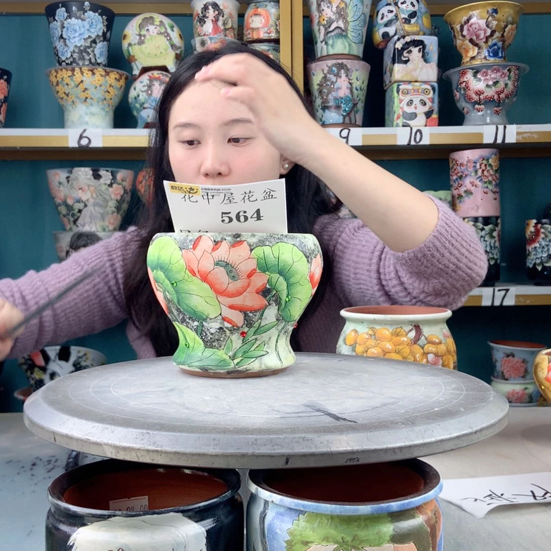 罐景德镇手工瑕疵564