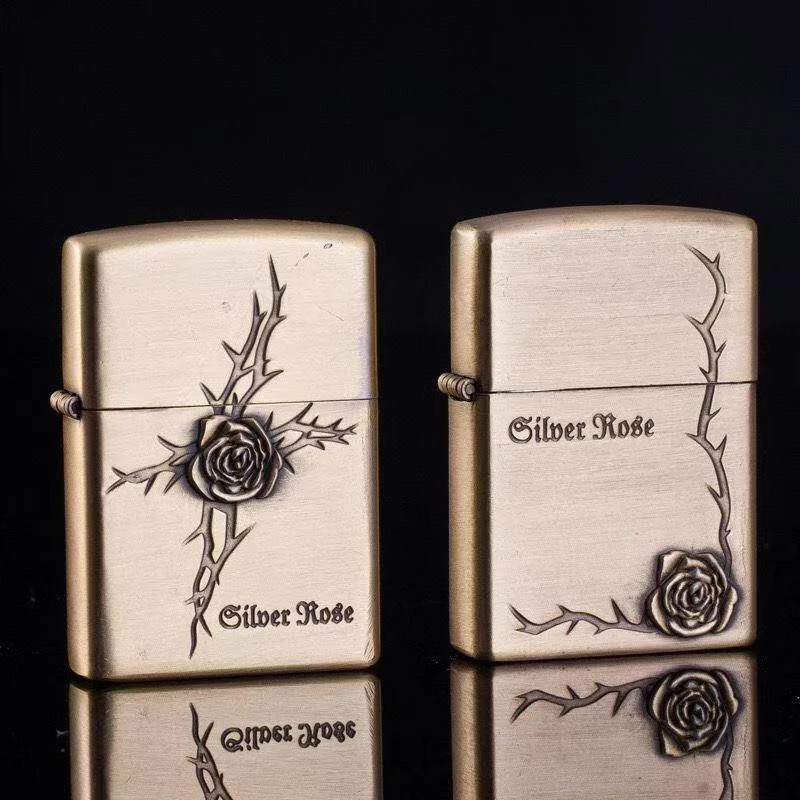 浮雕煤油打火机创意老式复古砂轮古老加油打火机个性包邮