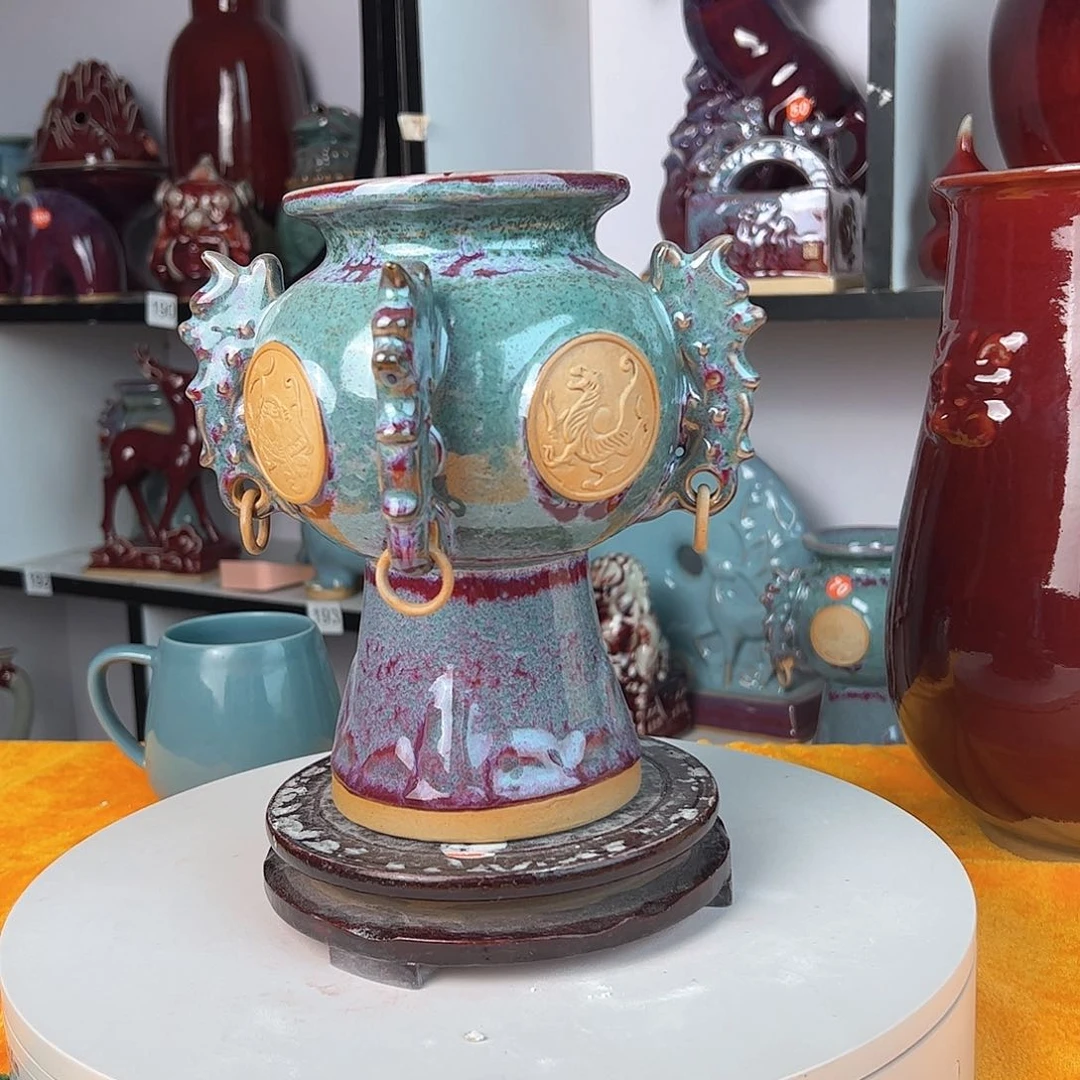 摆件郑家钧窑摆件