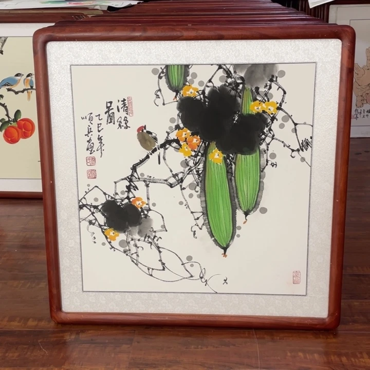 国画带框尺寸63*63厘米