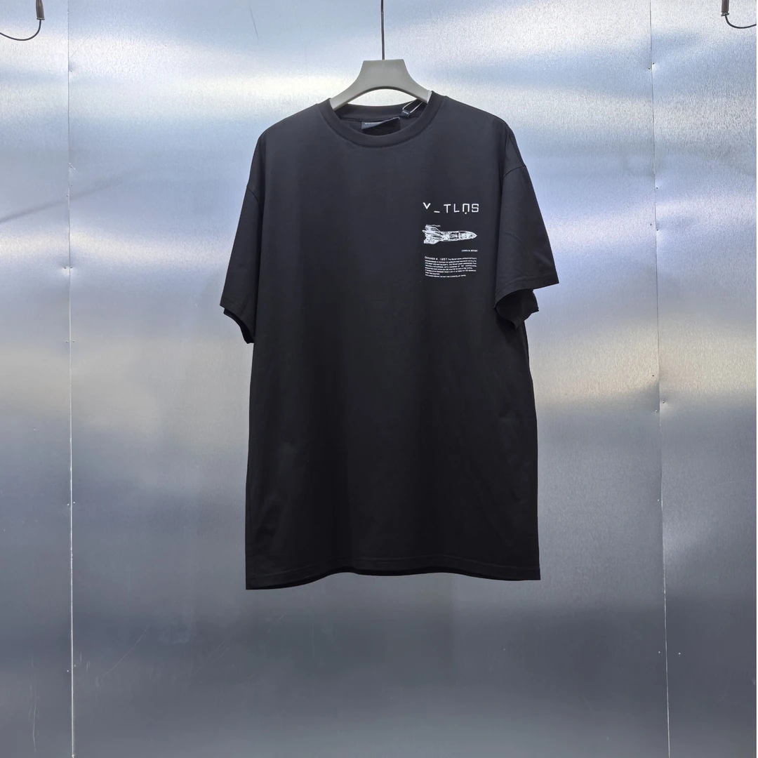 X07-70130-GX正面火箭印花时尚圆领半袖