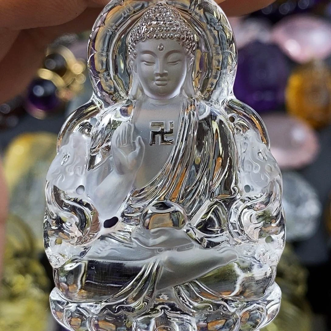 天然水晶吊坠未镶嵌水晶小**泡