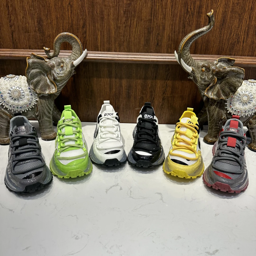 68-303【皮鞋码】春夏新款皮网拼接百搭潮流男士时尚休闲潮鞋舒适款