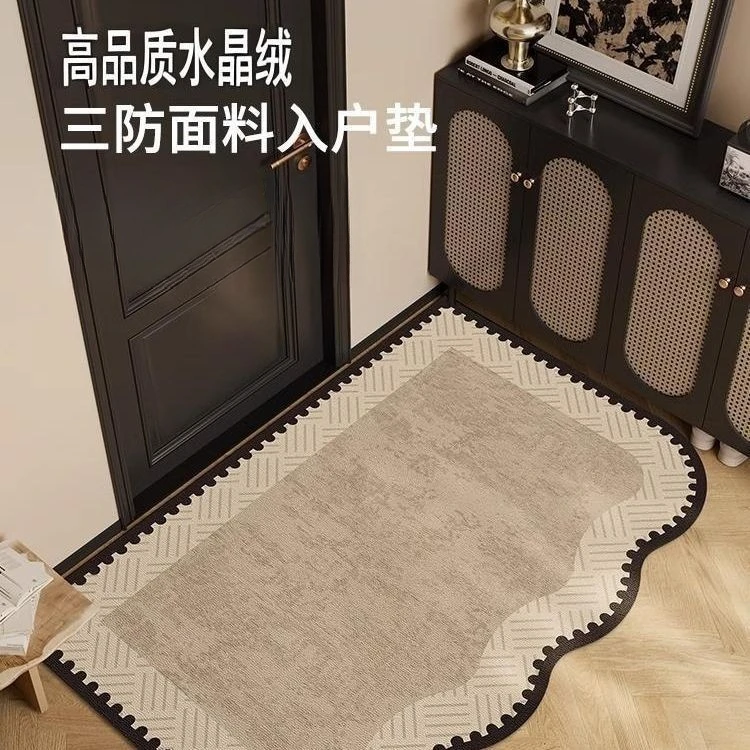 法式复古中古风入户门地垫2025新款门口进门垫子玄关耐脏免洗FXV