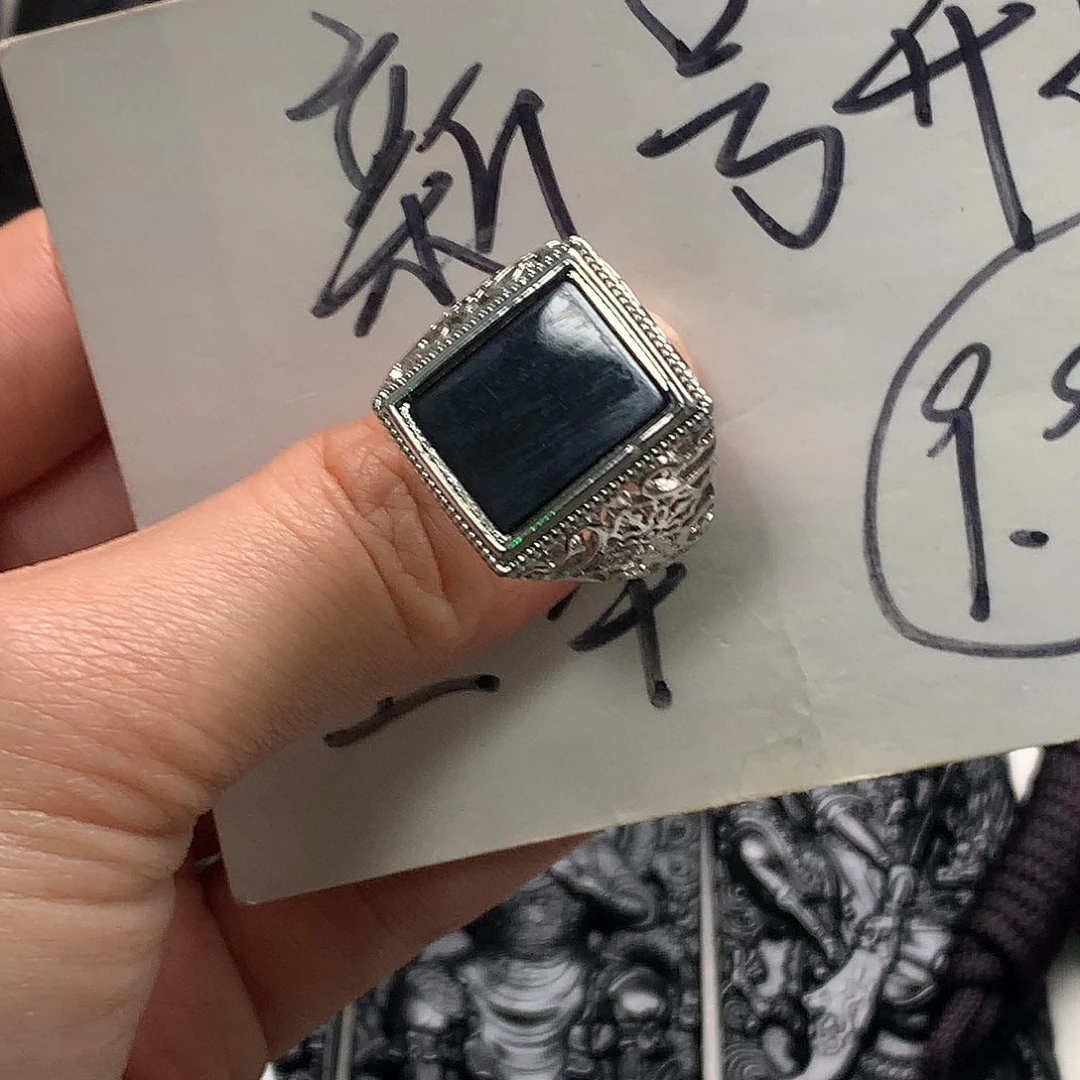 翡翠未镶嵌颈饰天然缅甸a货钢琴黑挂件