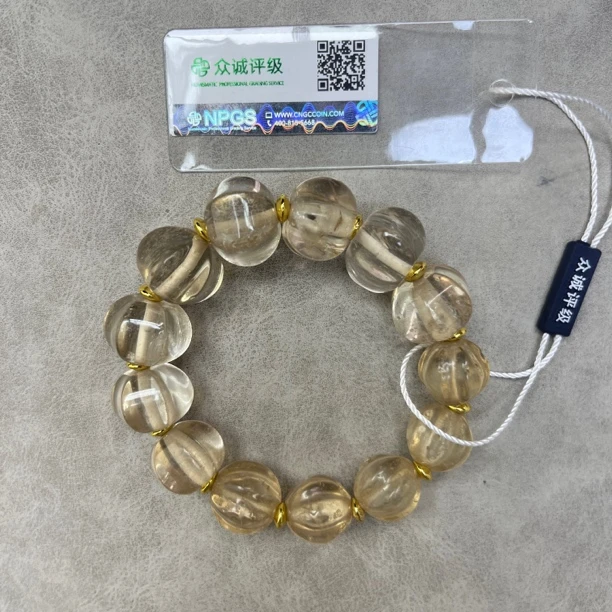 白水晶一半六棱一半瓜珠 手串YZ1327［燕赵造物司］