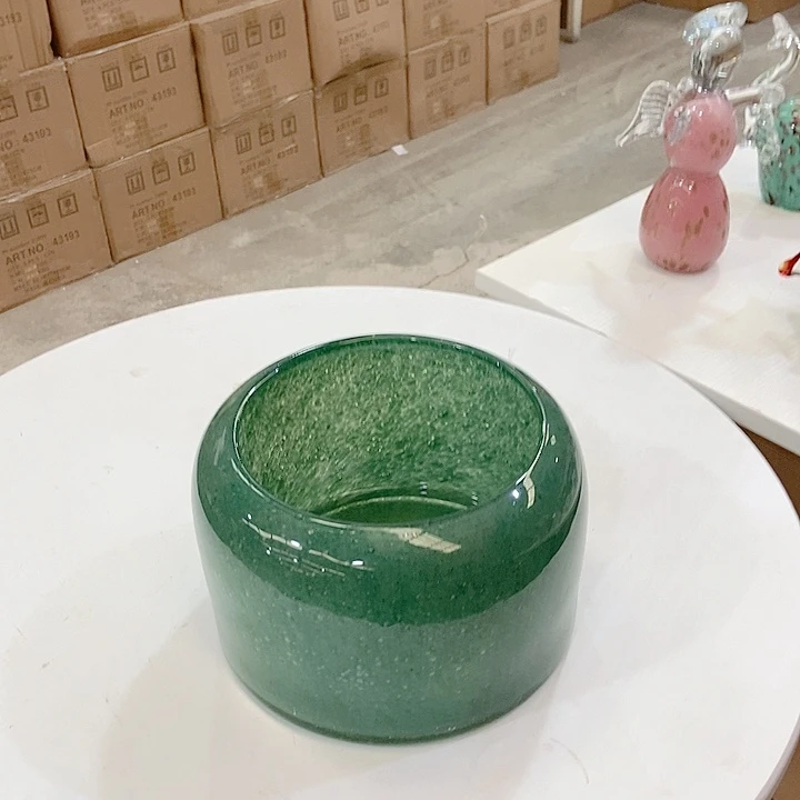 没***事琉璃琉璃花瓶高度12厘米15厘米