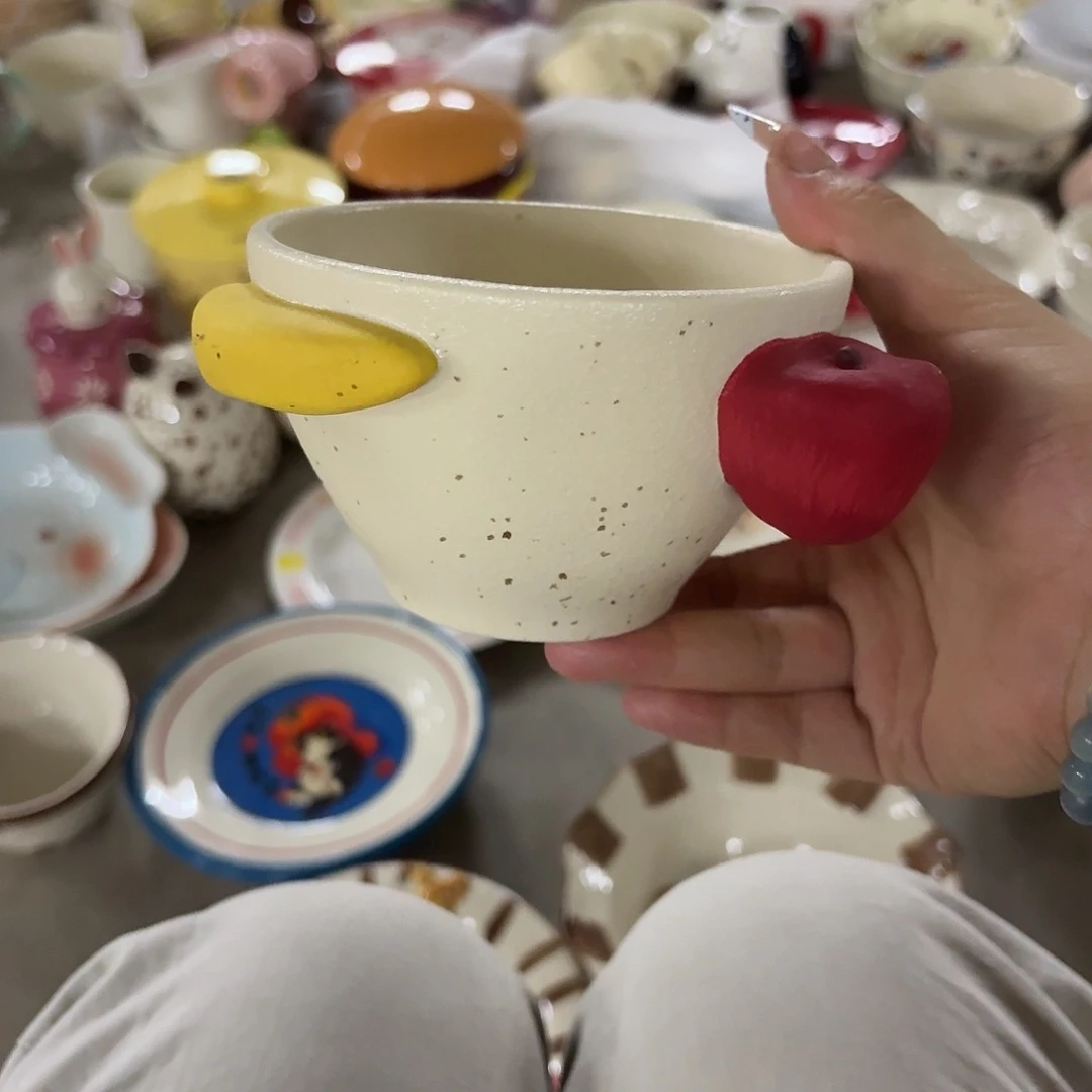 搪瓷正品香蕉苹果碗一个