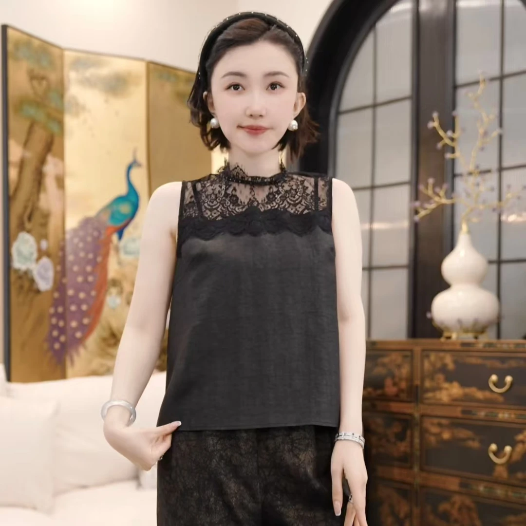 Betty Bairn【怡悦 · 香云纱】新中式桑蚕丝背心25B-BW8973