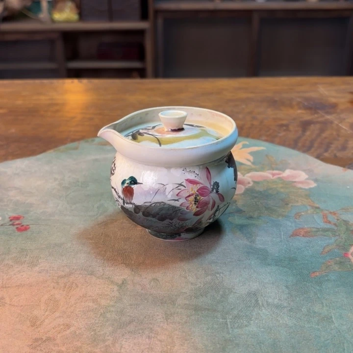 柴烧纯手工手绘陶瓷