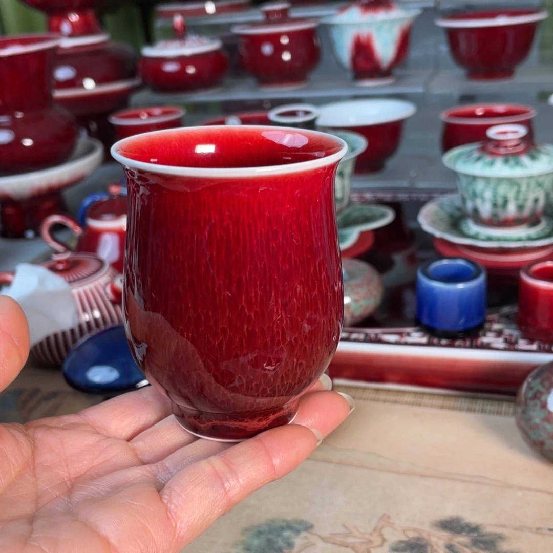 景德镇原矿釉玉兰杯