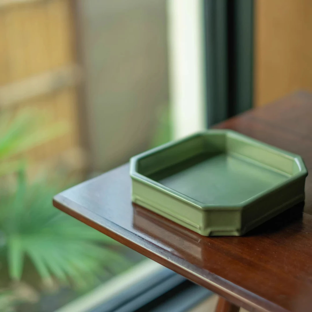 梵山堂千山翠岩泥八方炉垫景德镇手工陶瓷茶具配件中式国风复古