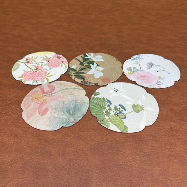 国潮国风杯垫5只@970
