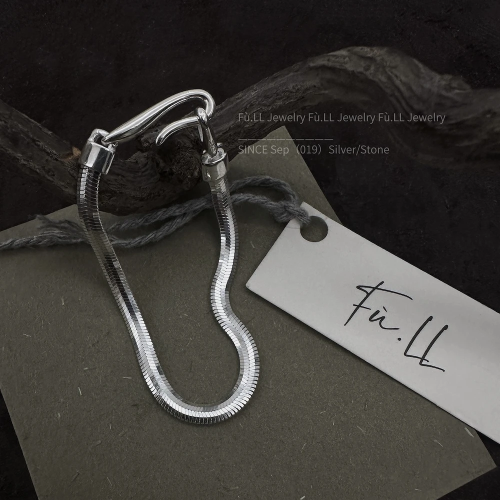 925银手链 【蛇骨手链】简约百搭基础款小众设计感冷淡风素款手链