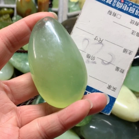 蛇纹石玉手把件未镶嵌锦***1