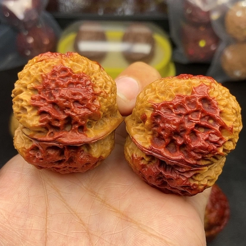【闪购商品】把件文玩核桃42尺火麒麟金蟾