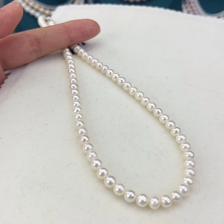 淡水珍珠颈饰未镶嵌卡5炫彩
