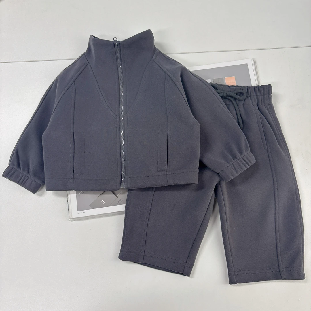 小乐妈 | 卫衣套装 | 立领防风 |  直筒休闲套装