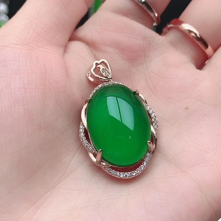 玛瑙/玉髓吊坠(赠链)合金