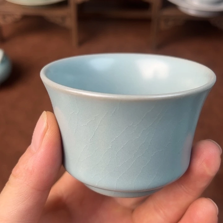 马蹄杯天青釉全品