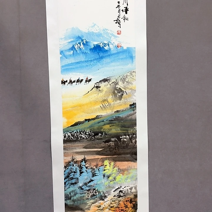 国画亲笔手绘放心去藏