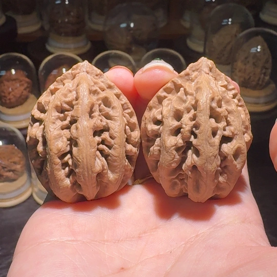 文玩核桃吊坠红珊瑚