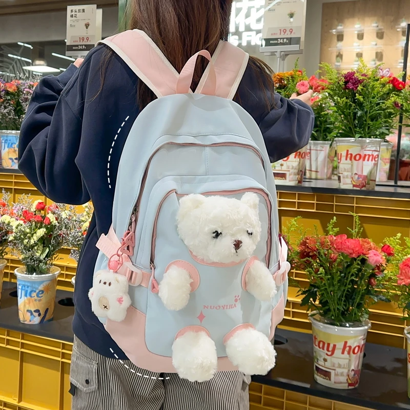 小清新可爱儿童背包女孩双肩包小学生初中生书包女童出游小背包