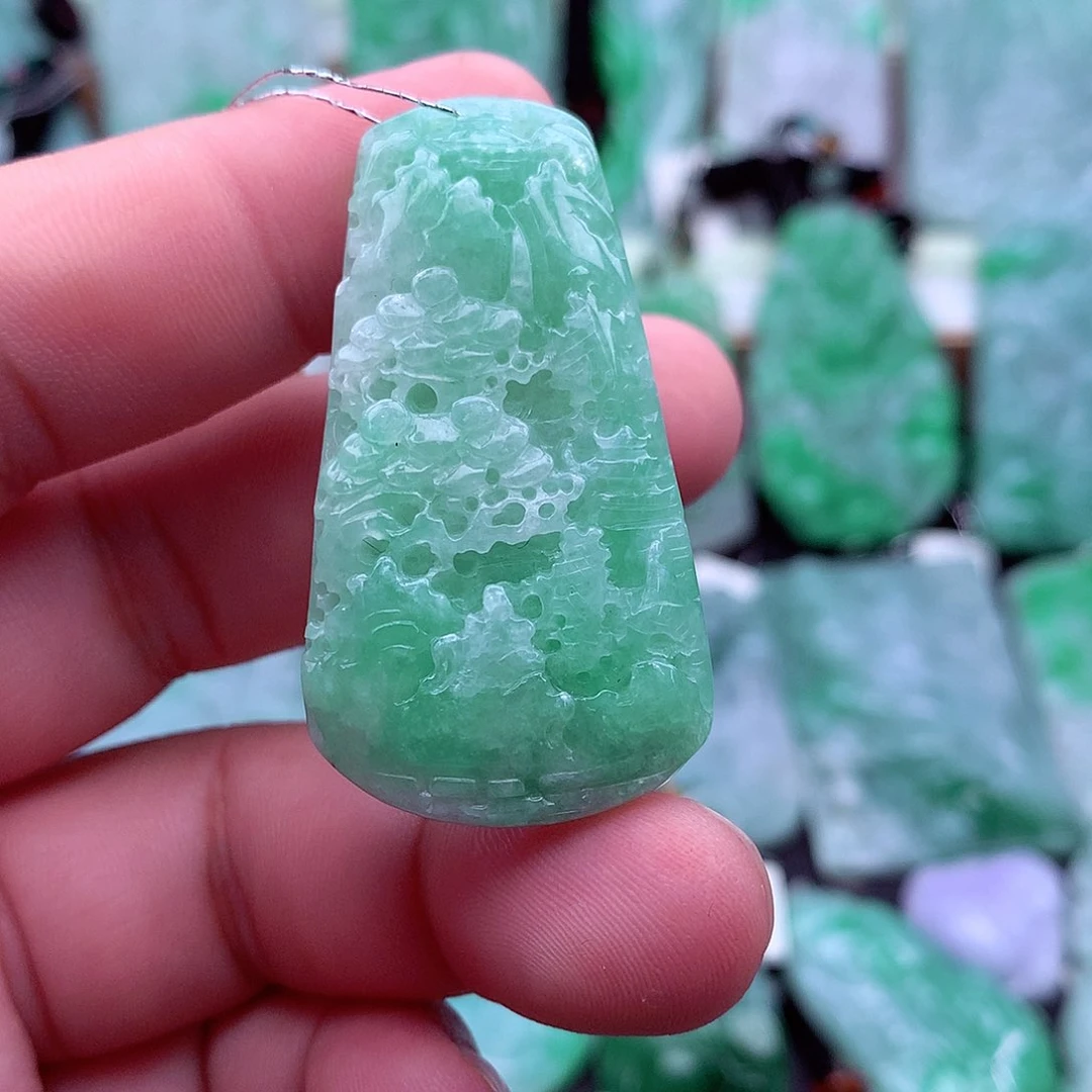 翡翠未镶嵌吊坠(不含链)