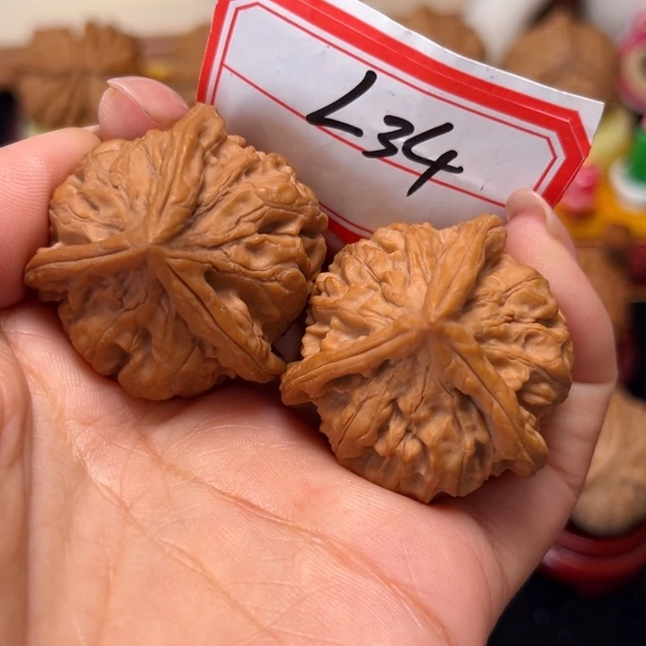 吊坠文玩核桃36尺全品玉玺奔34