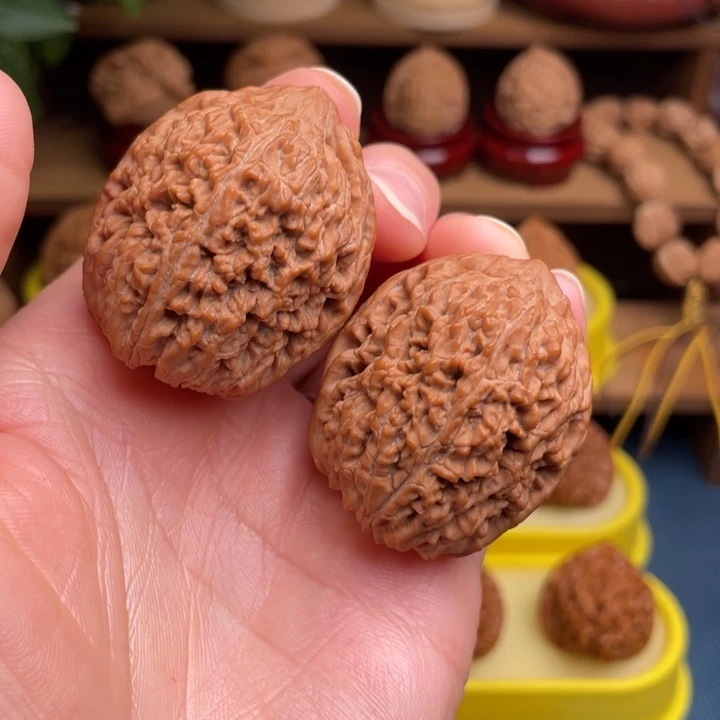 文玩核桃把件蒜头37