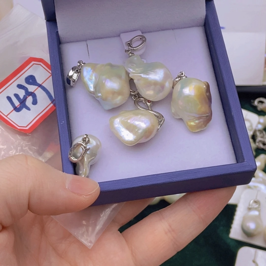 淡水珍珠颈饰银S925镶嵌