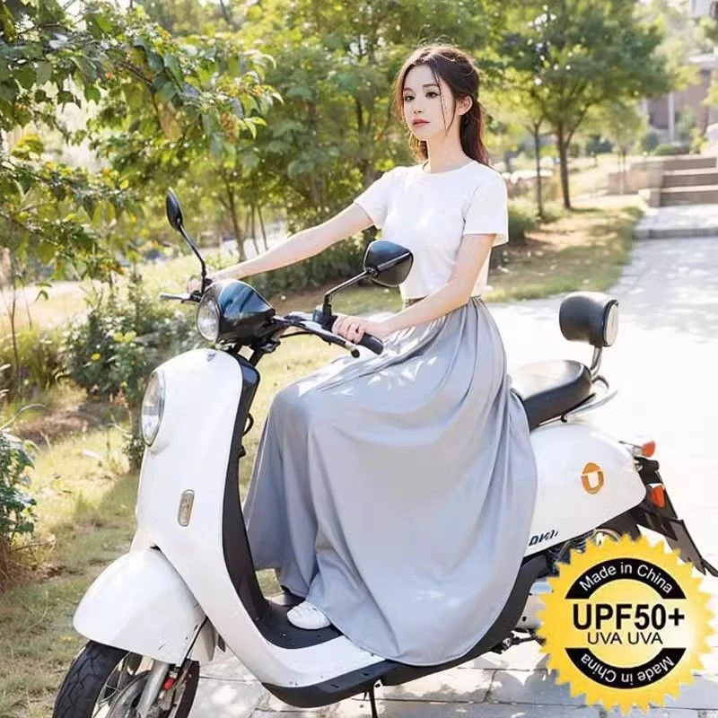 2025新款电动车防走光神器防晒裙夏天骑电车电瓶摩托车腿