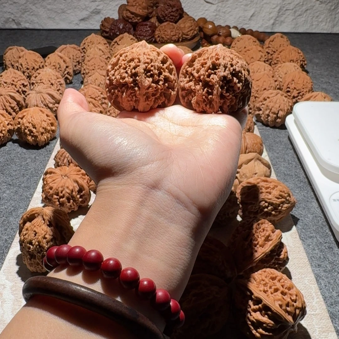 铁***人文玩核桃吊坠全品46满天星