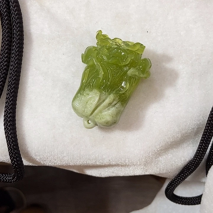 蛇纹石玉手把件合金天*