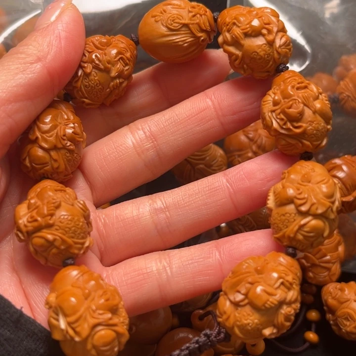 橄榄核手串财神串